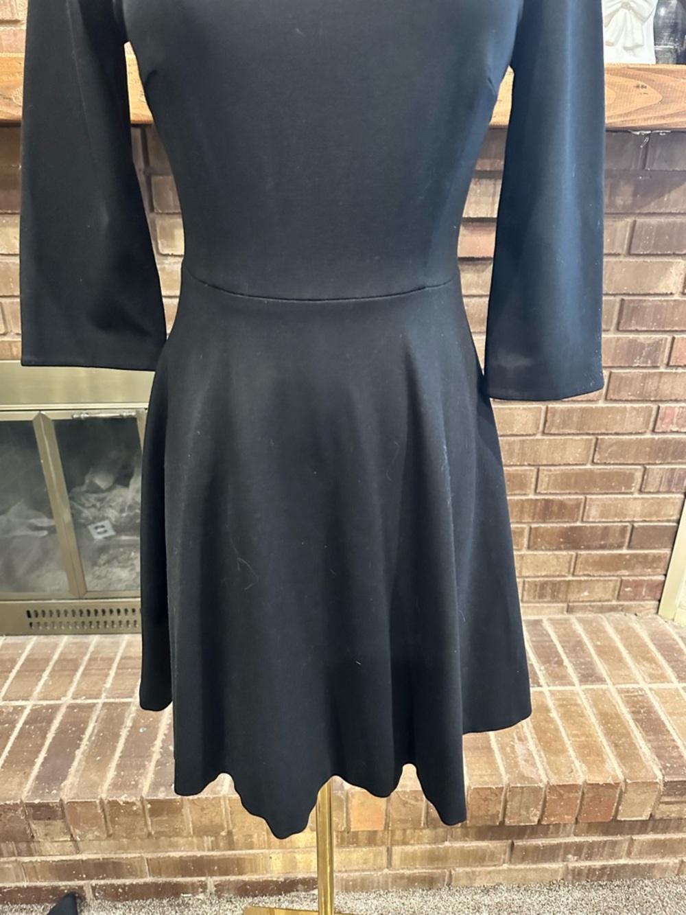 Kate Spade Pearl Rhinestone Embellished Collar Ponte Dress XS Chic - Picture 5 of 11